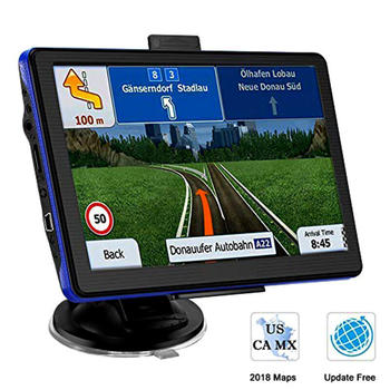 7 Inch GPS Navigation for Car, Car GPS Navigation System with Touch Screen/ 8GB Memory/Lifetime Map Update/Driving Alarm/Voice Steering