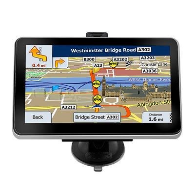 Car GPS Navigation,  7 Inch Vehicle GPS Navigation for Car System 8G Memory Portable Truck Navigator Touch Screen Multimedia Pre-Installed US Lifetime Maps (Model 1)